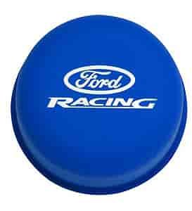 Push-In Valve Cover Breather Blue Powdercoated w/Ford Racing logo