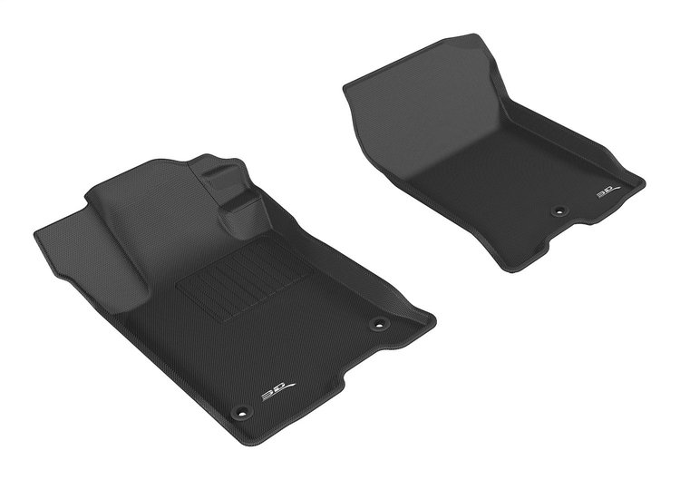 L1AC00911509 KAGU Floor Mat Set for 2015-2020 Acura TLX; 2020 Acura TLX, 2-Piece, Front [Black]