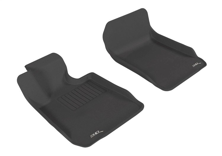 L1BM00611509 KAGU Floor Mat Set Fits Select BMW 335is/323i/325i/328i/330i/M3/328xi/335i/335d, 2-Piece, Front [Black]