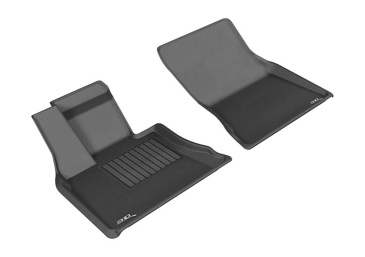 L1BM05511509 KAGU Floor Mat Set Fits Select BMW X5; BMW X6, 2-Piece, Front [Black]
