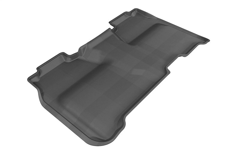 L1CH04021509 KAGU Floor Mat Fits Select GM Silverado/Sierra 1500/2500 HD/3500 HD, 1-Piece, Rear [Black]