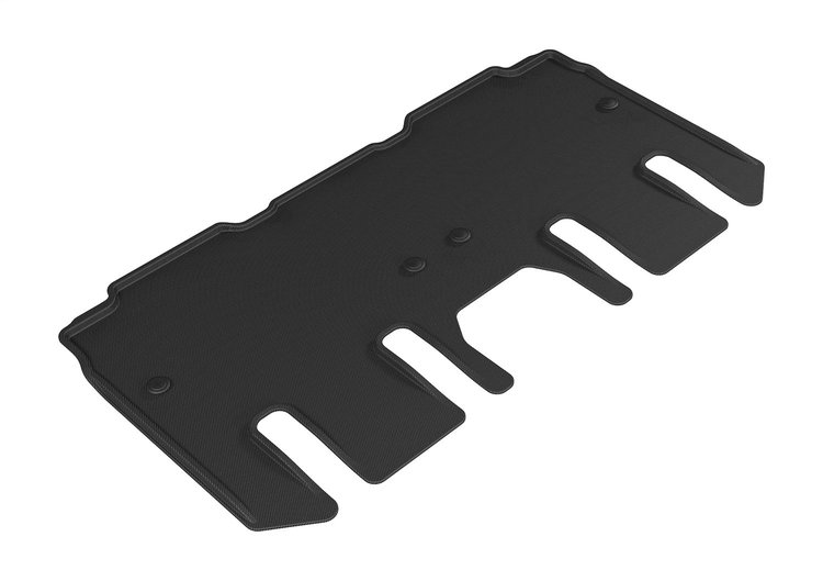 L1CY00521509 KAGU Floor Mat Fits Select Chrysler Pacifica; Chrysler Voyager, 1-Piece, 2nd Row/Rear [Black]