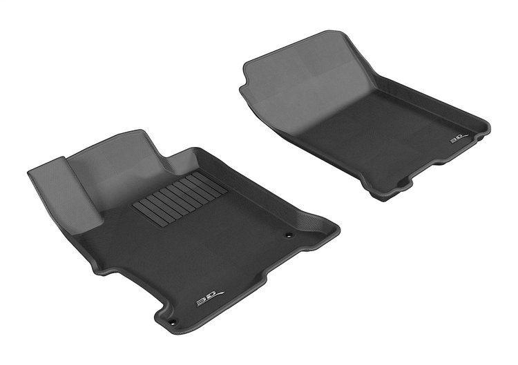 L1HD04811509 KAGU Floor Mat Set for 2013-2016 Honda Accord; 2017 Honda Accord, 2-Piece, Front [Black]