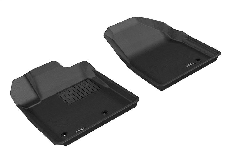 L1HD05811509 KAGU Floor Mat Set for 2009-2015 Honda Pilot, 2-Piece, Front [Black]