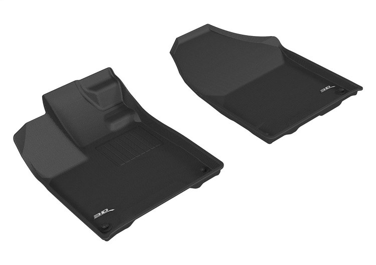 L1HD08311509 KAGU Floor Mat Set Fits Select Honda Ridgeline, 2-Piece, Front [Black]