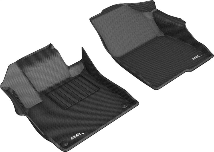 L1HD09811509 KAGU Floor Mat Set for 2018-2020 Honda Accord; 2021 Honda Accord; 2022 Honda Accord, 2-Piece, Front [Black]