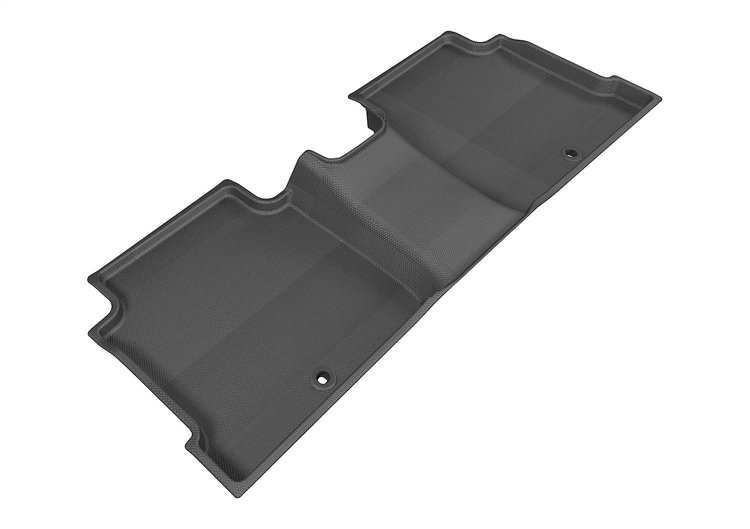 L1HY05121509 KAGU Floor Mat Fits Select Kia Optima; Hyundai Sonata, 1-Piece, Rear [Black]