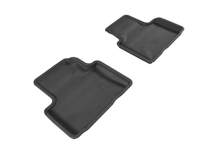 L1IN00621509 KAGU Floor Mat Set Fits Select INFINITI Q40; INFINITI G37; INFINITI G35, 2-Piece, Rear [Black]