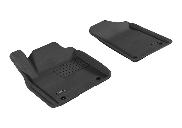 L1IN01611509 KAGU Floor Mat Set Fits Select INFINITI QX80; INFINITI QX56, 2-Piece, Front [Black]