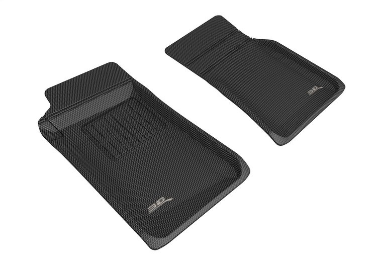 L1MZ07711509 KAGU Floor Mat Set for 1990-1997 Mazda Miata; 1999-2005 Mazda Miata, 2-Piece, Front [Black]