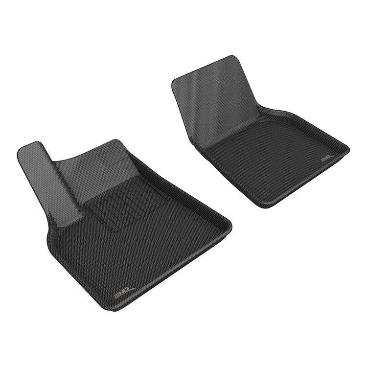 L1TL02711509 KAGU Floor Mat Set for 2021-2022 Tesla Y; 2023 Tesla Y, 2-Piece, Front [Black]
