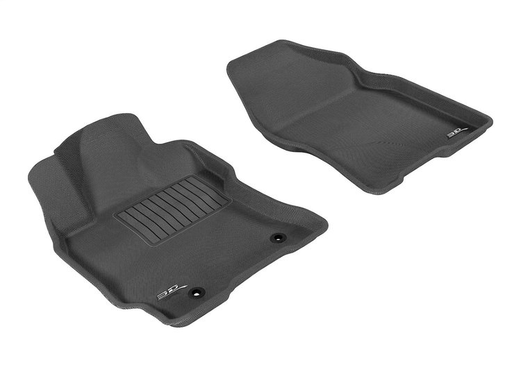 L1TY14511509 KAGU Floor Mat Set for 2004-2006 Toyota Prius; 2007-2009 Toyota Prius, 2-Piece, Front [Black]