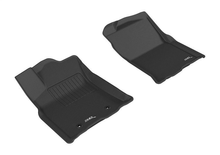 L1TY19211509 KAGU Floor Mat Set Fits Select Toyota Tacoma, 2-Piece, Front/Fit AutoMat Setic Transmission Only [Black]
