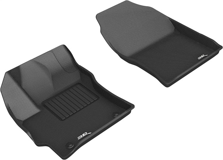L1TY24611509 KAGU Floor Mat Set Fits Select Toyota Corolla, 2-Piece, Front [Black]