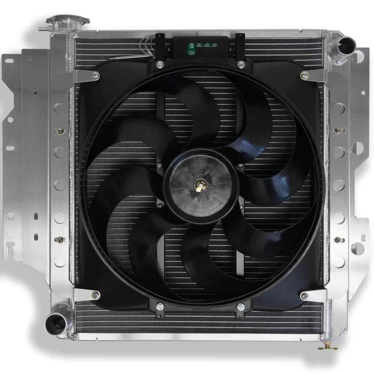 Extruded Core Aluminum Radiator with Electric Fan System