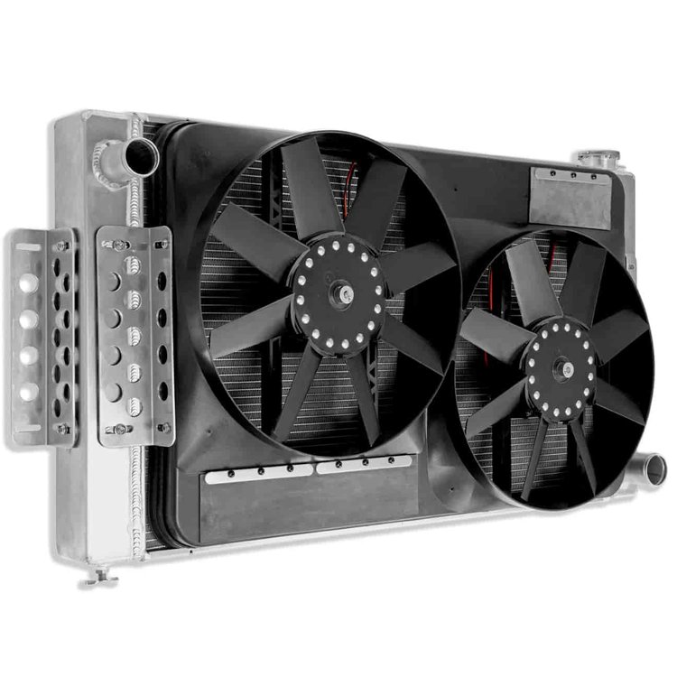 Extruded Core Aluminum Radiator with Electric Fan System