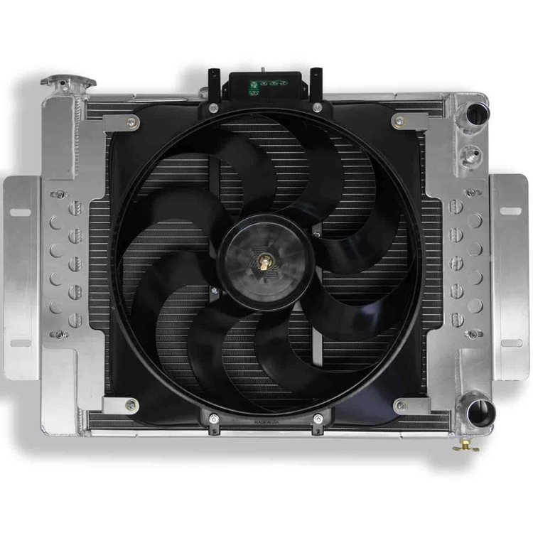 Extruded Core Aluminum Radiator with Electric Fan System
