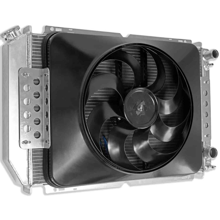 Extruded Core Aluminum Radiator with Electric Fan System