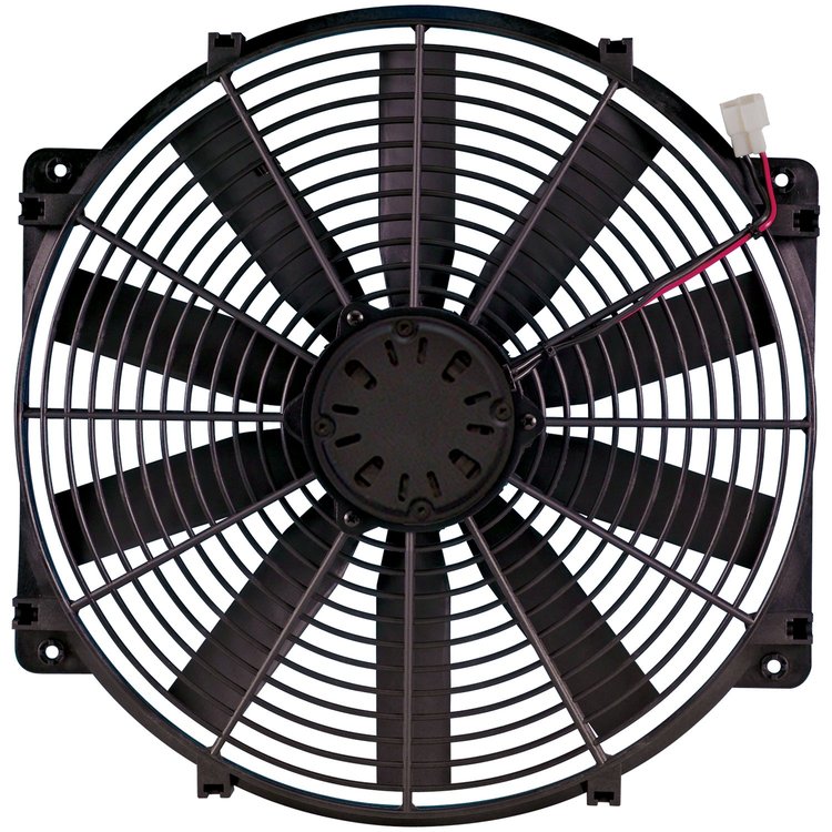 LowBoy Hi-Performance Trimline Electric Pusher Fan 2500 cfm Size: 16-1/2" x 16" x 3-3/16"