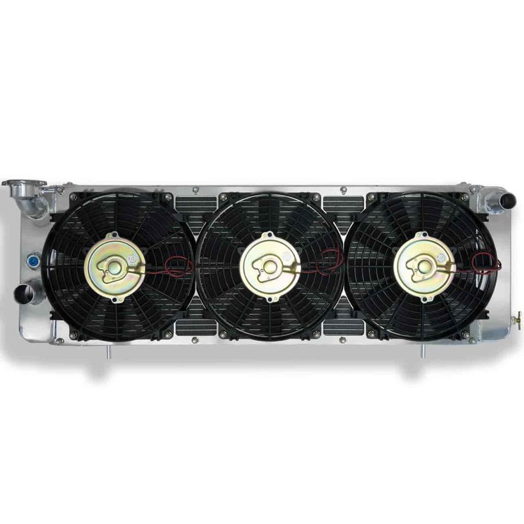 Extruded Core Aluminum Radiator with Electric Fan System