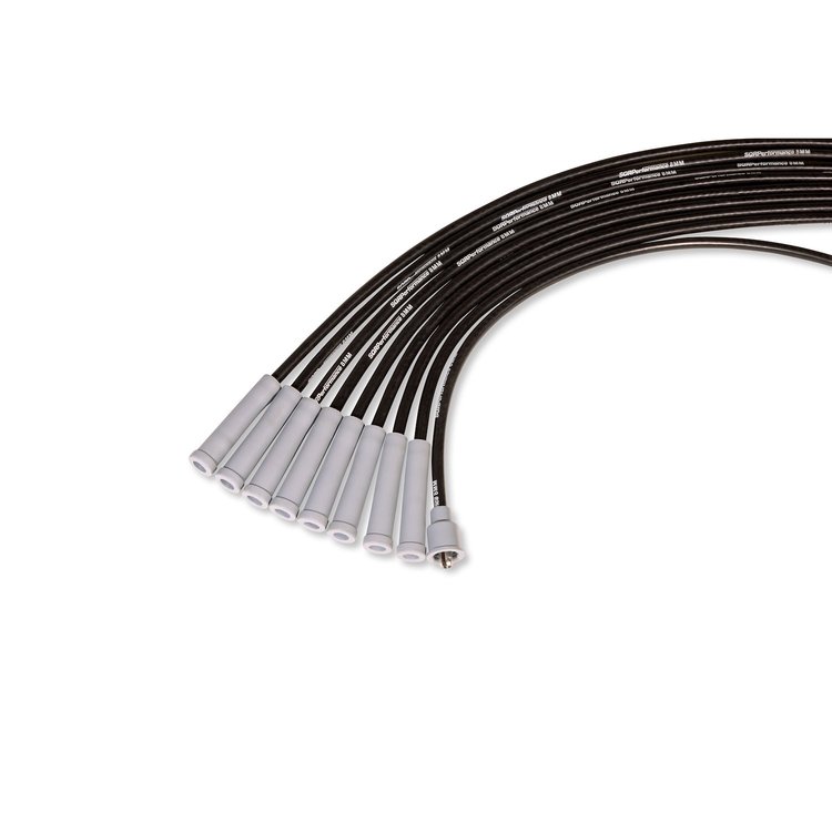 126734 Universal 8 mm Spark Plug Wire Set with Straight Plug Boots [Cut-to-Length]