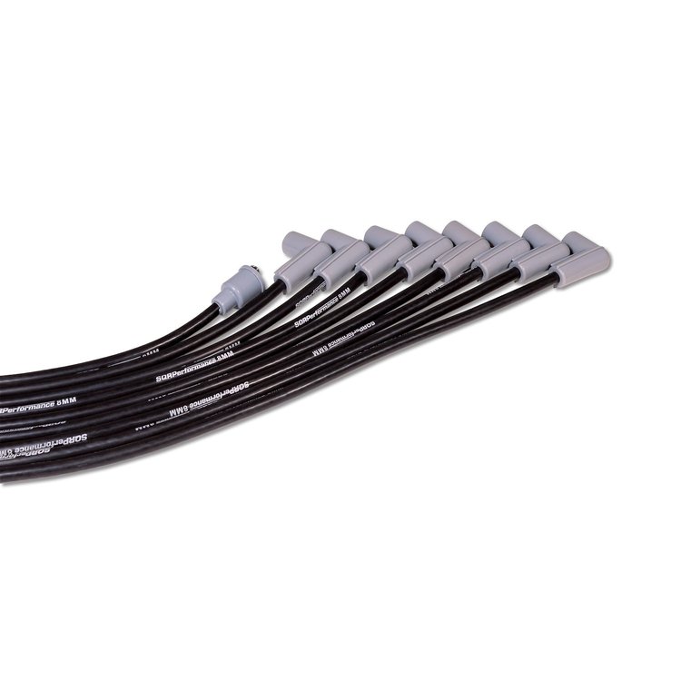 126735 Universal 8 mm Spark Plug Wire Set with 90-Degree Boots [Cut-to-Length]