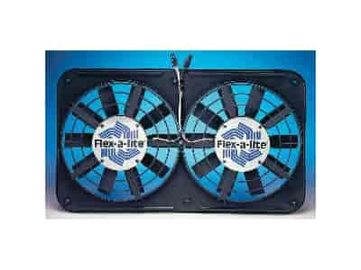 Dual Puller Fans With 180°-240° thermostat & AC relay