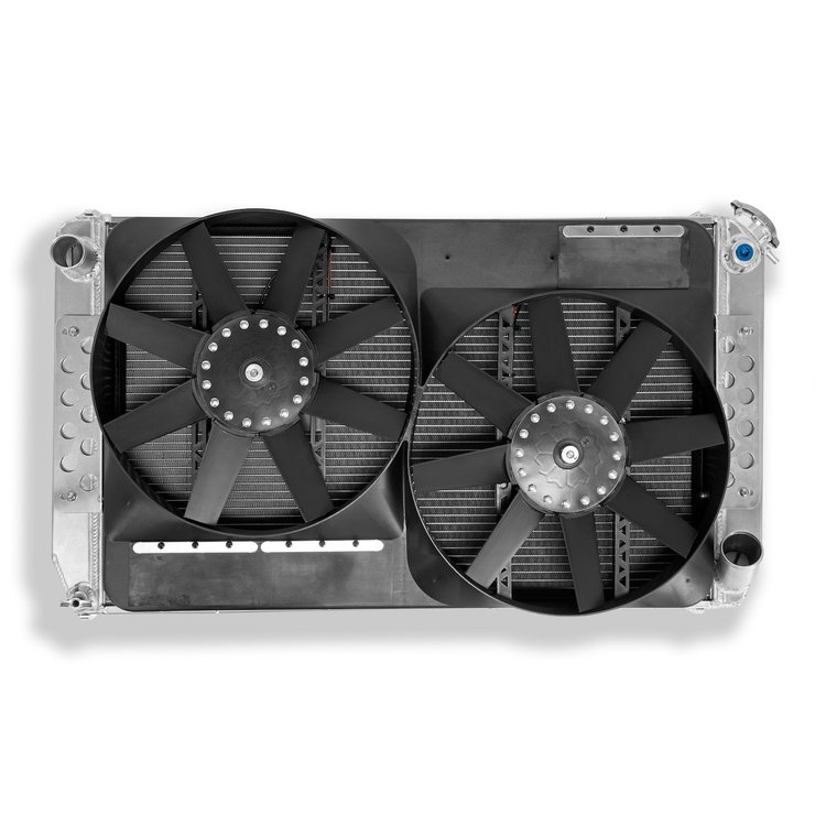 Extruded Core Aluminum Radiator with Electric Fan System
