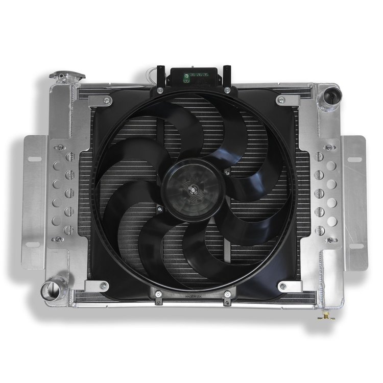 Extruded Core Aluminum Radiator with Electric Fan System