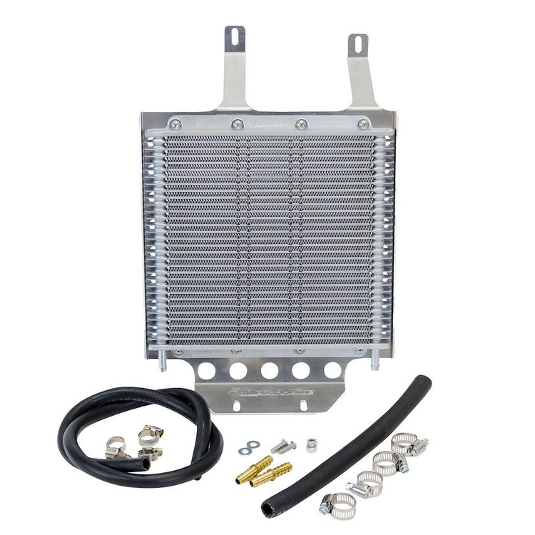 Stacked Plate Transmission Cooler Kit with Mounting Bracket