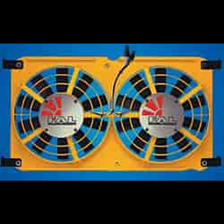 95-99 Turbo Charged Mitsubishi Eclipse fan yellow Shroud