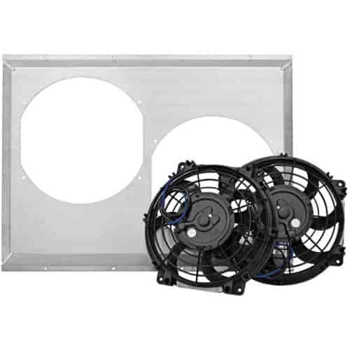 Dual Fan Combo 10" S-Blade Fans: 2100 cfm