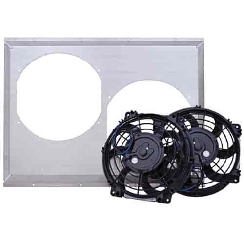 Dual Fan Combo 12" S-Blade Fans: 2500 cfm