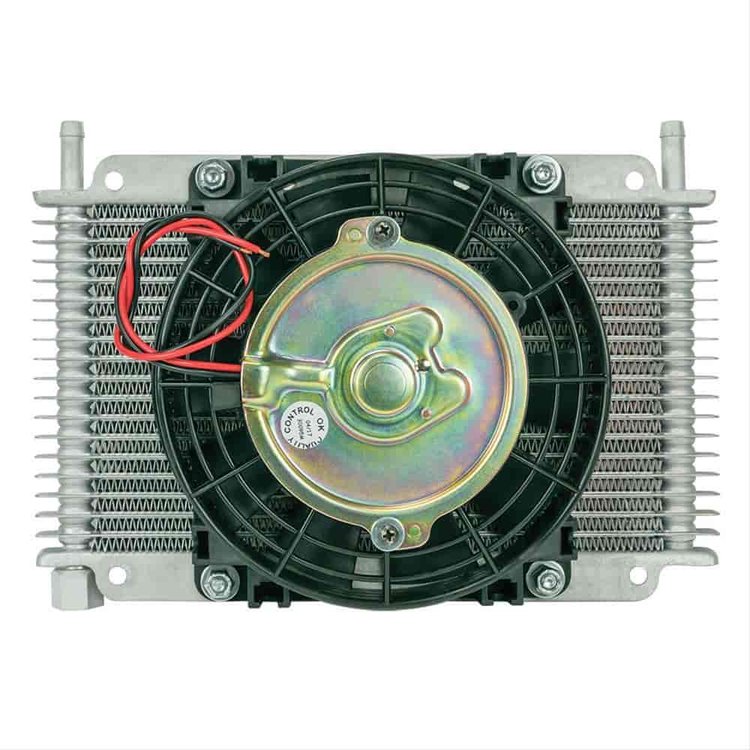 Remote Mount Stacked Plate Transmission Cooler with Fan