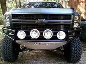 Front Bumper Replacement w/Skid Plate Textured Black