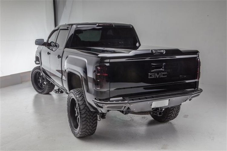 C14RBS-H-TX RBS PreRunner Rear Bumper-14-18 (19 Leg/Lim) Silv/Sierra 1500-TX Blk