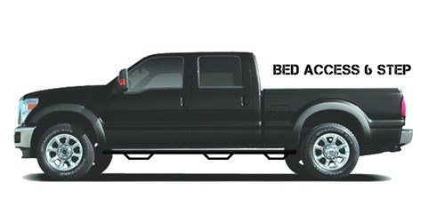 Step Systems; Nerf Step; Textured Black; Bed Access; 3 Steps per side Rear Step for Bed Access; ; Ma