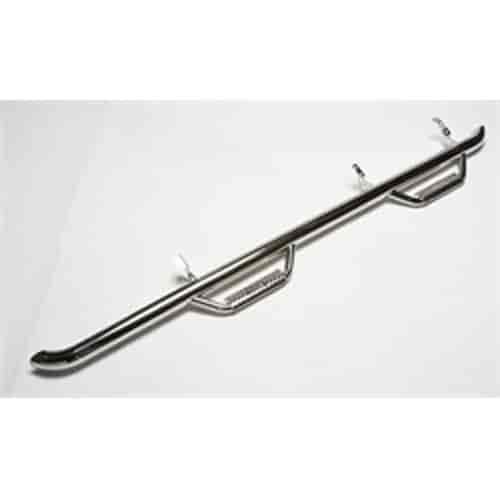 Step Systems; Stainless Steel Nerf Steps; Polished; Wheel 2 Wheel; 2 Steps per side Sold as a pair;