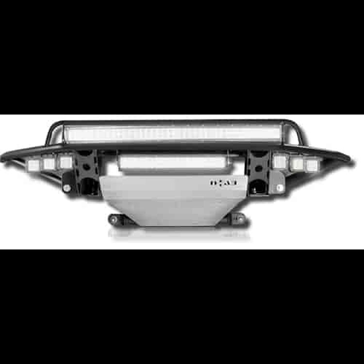 Bumpers; RDS Front Bumper; Textured Black; RDS Upper with Radius Mount and Lower w/ Texture Black Al