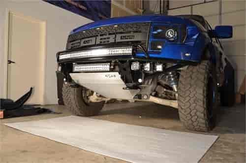 Bumpers; RDS Front Bumper; Textured Black; RDS Upper with Radius Mount and Lower w/ Texture Black Al