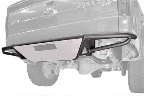 Bumpers RBS Rear Bumper Textured Black Pre-Runner Style Brushed Aluminum Skid Plate Liscense plate mount