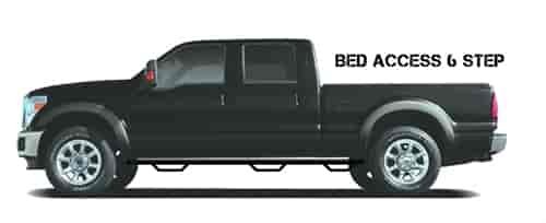 Step Systems; Nerf Step; Textured Black; Bed Access; 2 Steps per side Rear Step Bed Access Sold as a
