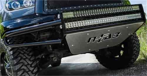 Bumpers; RSP Front Bumper; Gloss Black; Direct fit LED; 2 38 Rigid E-Series LED Light Bar w/ Anti-Th