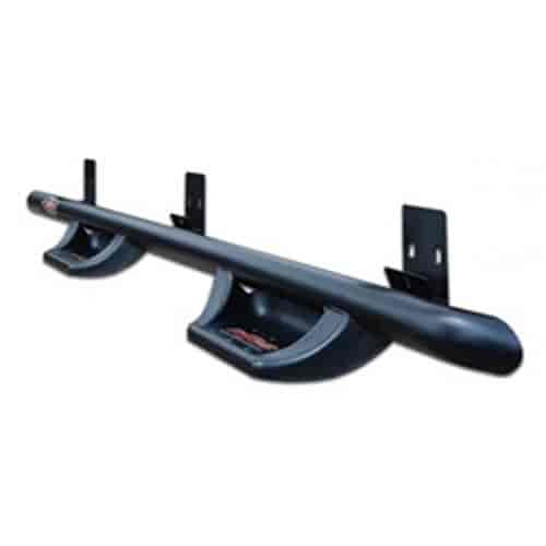 Step Systems N-Durastep Semi-Gloss Black Wheel 2 Wheel 2 Steps per side Sold as a pair Main Bar runs full length between wheels