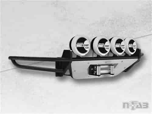 Bumpers; RSP Winch Front Bumper; Gloss Black; Multi-Mount System MMS ; Multi Mount Tab runs full len