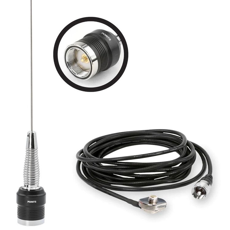 ANT-SPARE-KIT-U GMRS / UHF No Ground Plane (NGP) Whip Antenna Kit & NMO Mount