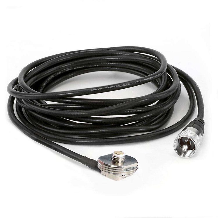 NMO-MT-15 Antenna Coax Cable, w/ 3/8 NMO Mount, 15 ft.