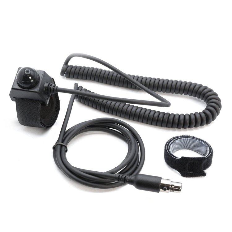 PTT-VM2-CCXL Velcro Mount Steering Wheel Push to Talk (PTT), w/ Coil Cord , For Intercoms
