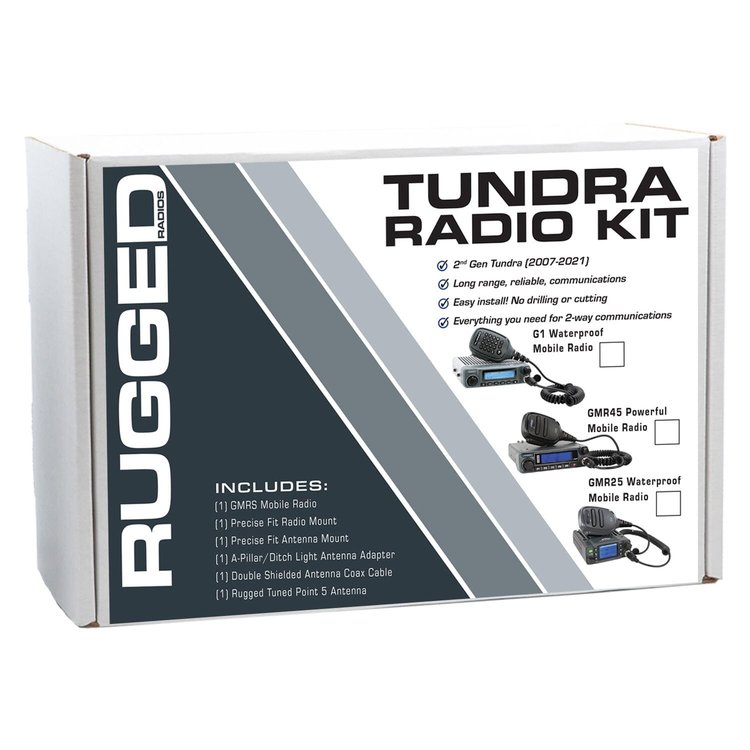 TK1-GMR25 Two-Way GMR25 Mobile Radio Kit, Toyota Tundra, 25 Watt, Waterproof