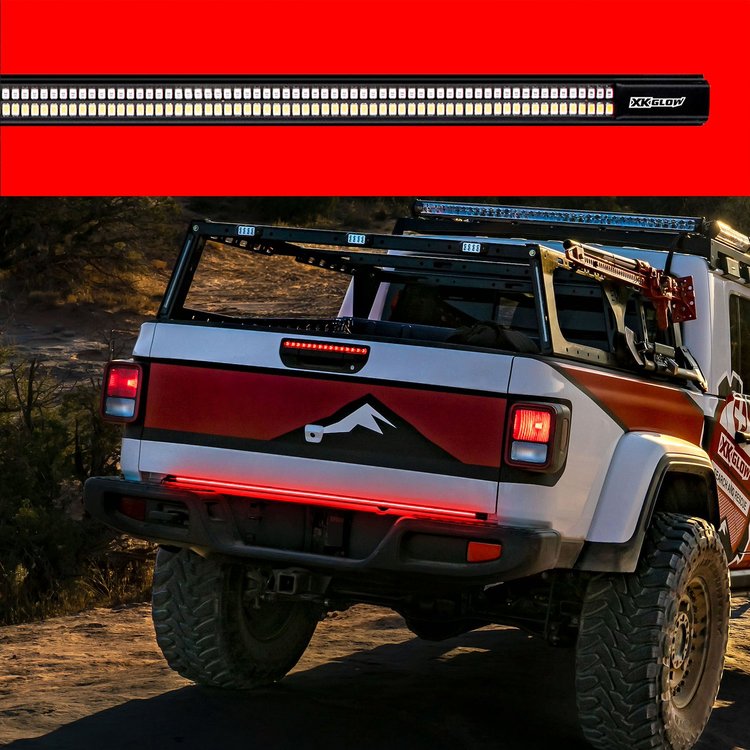 XK041024 48 in. Truck Tailgate Light, w/Chasing Turn Signal & Built-in Error Canceller, Universal Fit